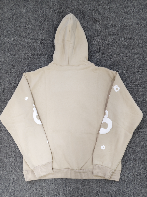 Tan / White Star Sp5der Hoodie