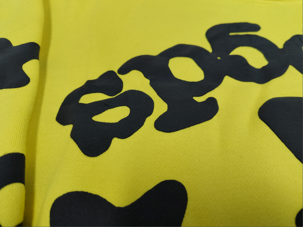 Yellow / Black Star Sp5der Hoodie