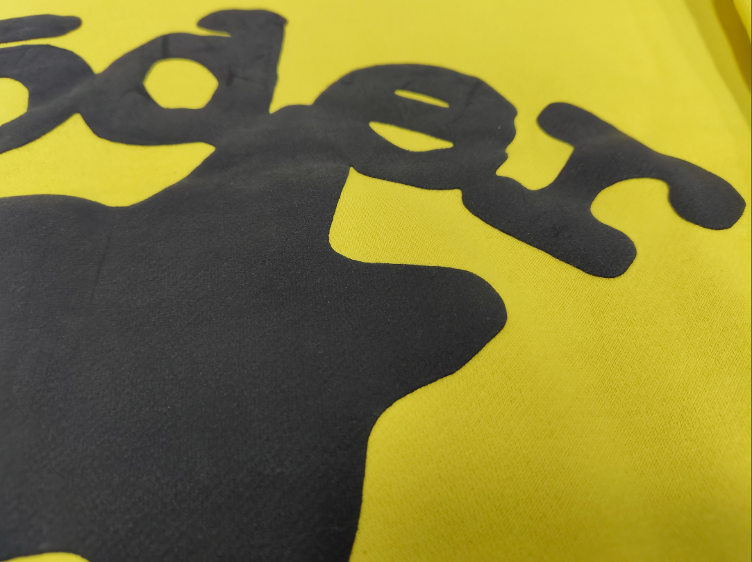 Yellow / Black Star Sp5der Hoodie