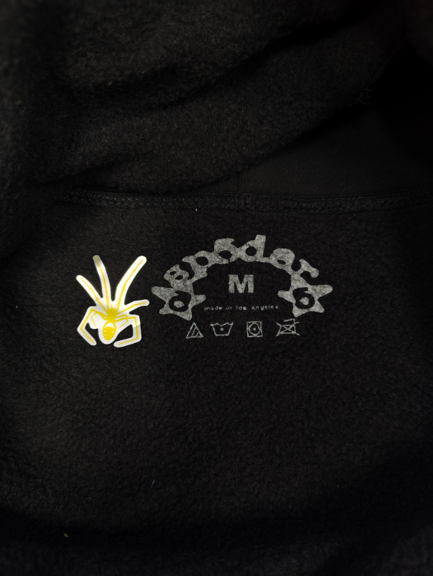 Black / Yellow Star Sp5der Hoodie