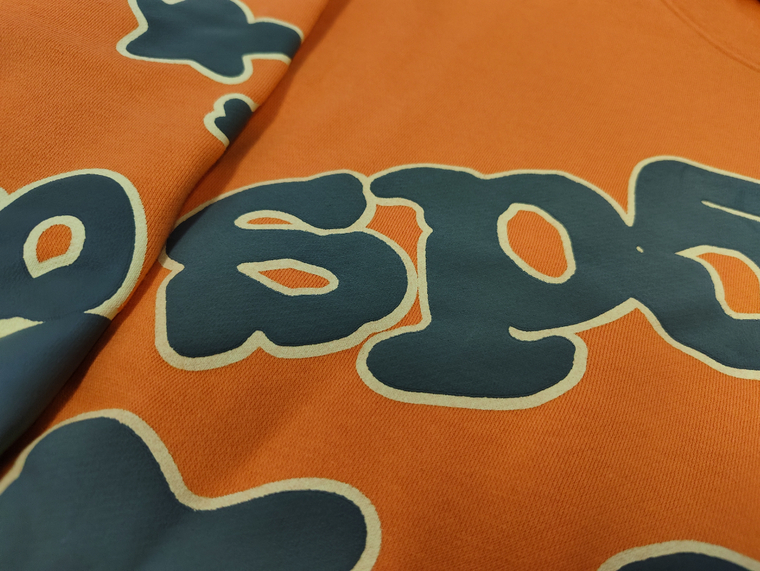 Orange / Black Star Sp5der Hoodie