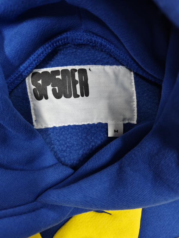 Blue / Yellow Star Sp5der Hoodie