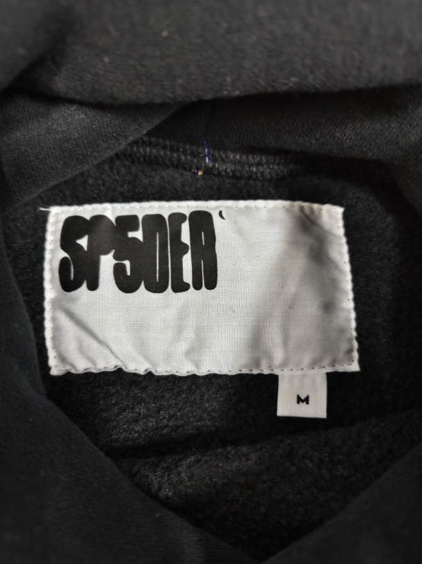 Black / Grey / Red Star Sp5der Hoodie