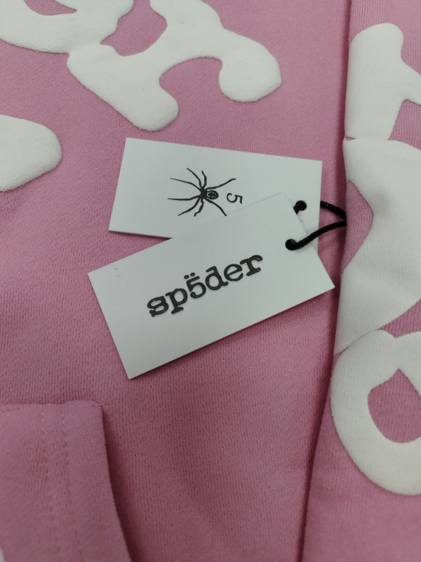 Light Pink / White Star Spider Hoodie