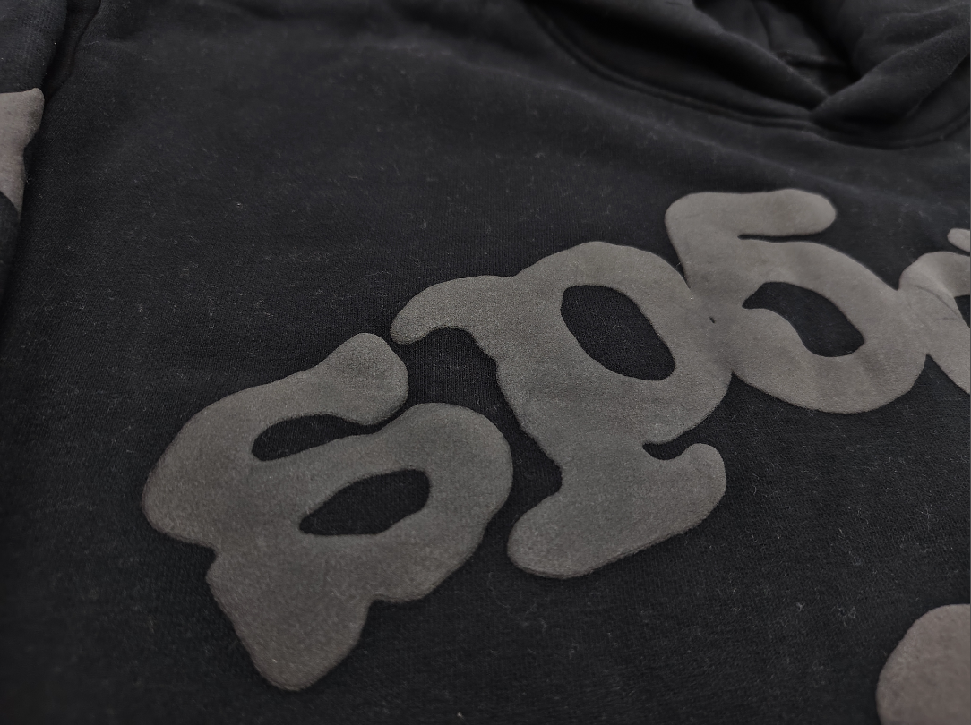 Black / Grey Star Sp5der Hoodie