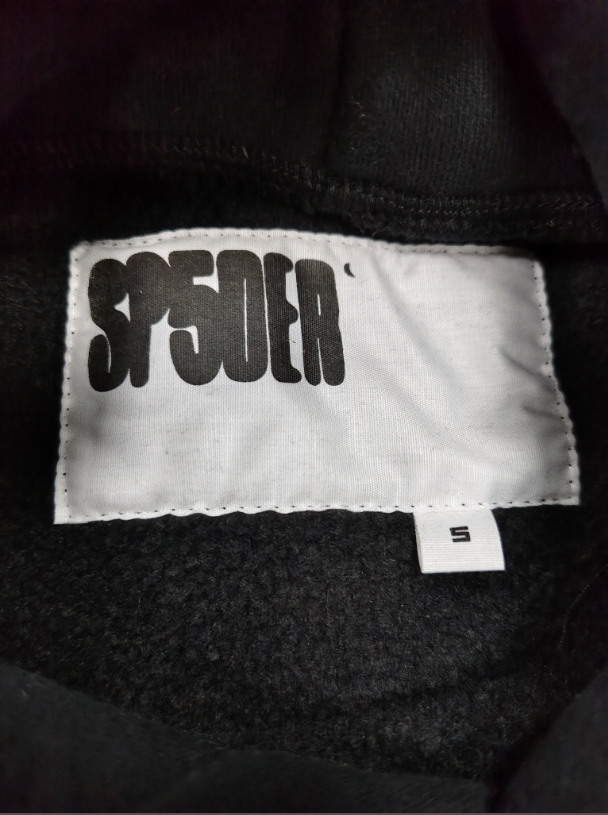 Black / Grey Star Sp5der Hoodie