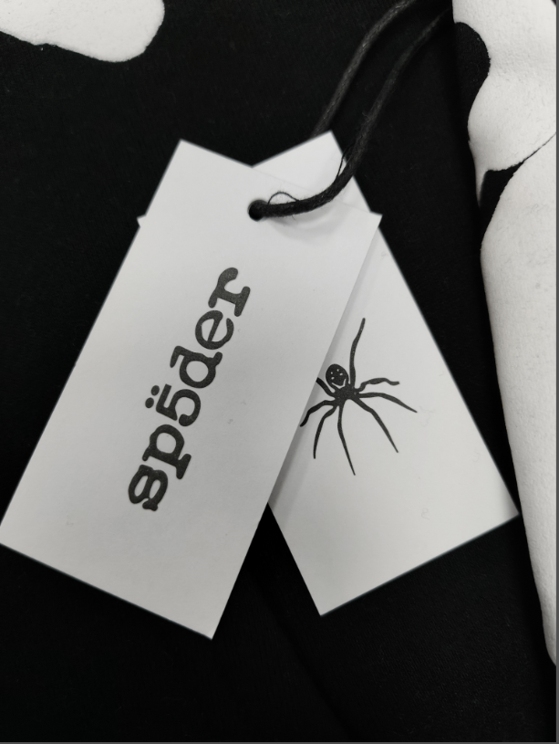 Black / White Star Sp5der Hoodie