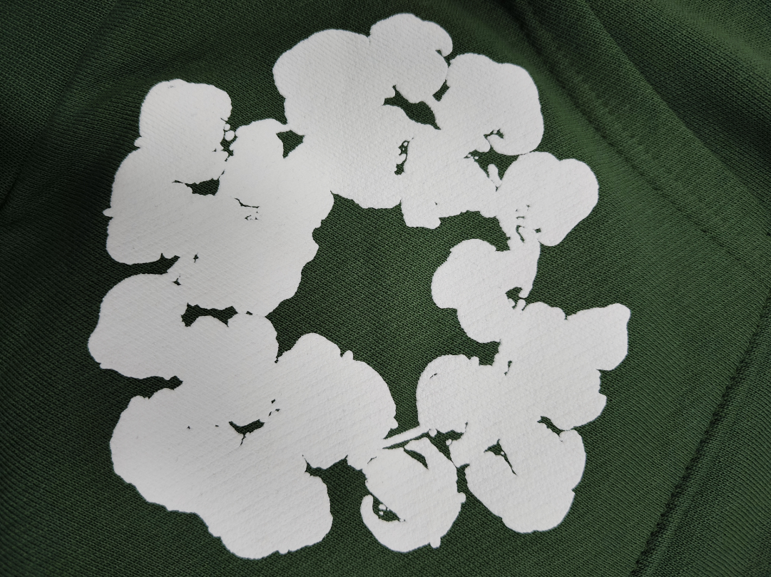 Green / White Denim Tears Hoodie