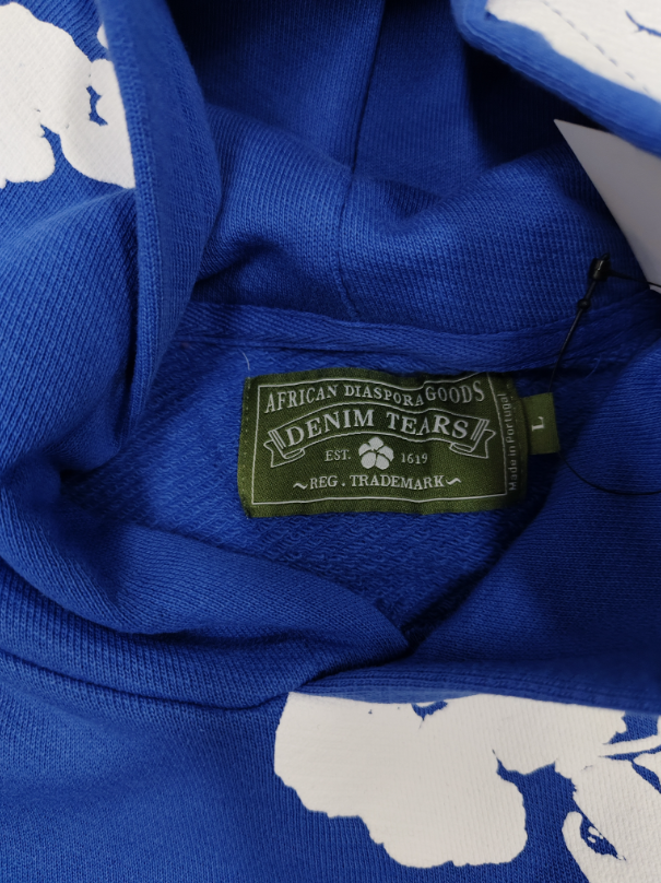 Blue / White Denim Tears Hoodie