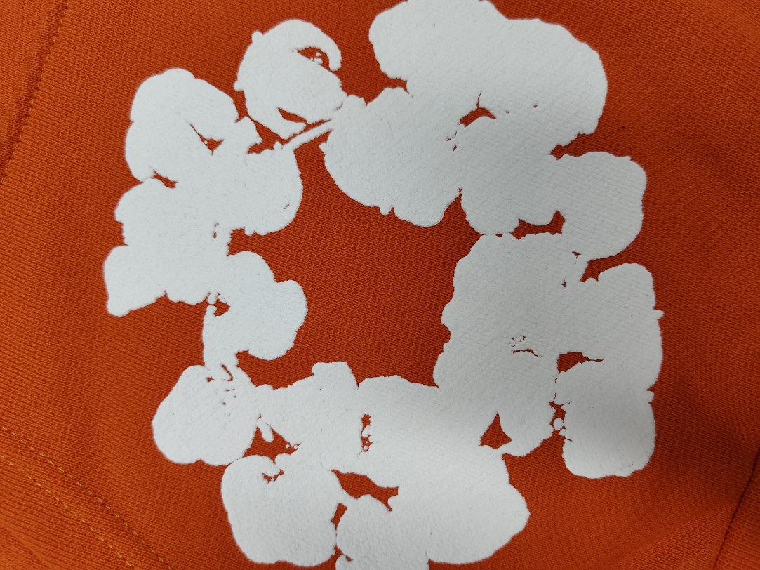 Orange / White Denim Tears Hoodie