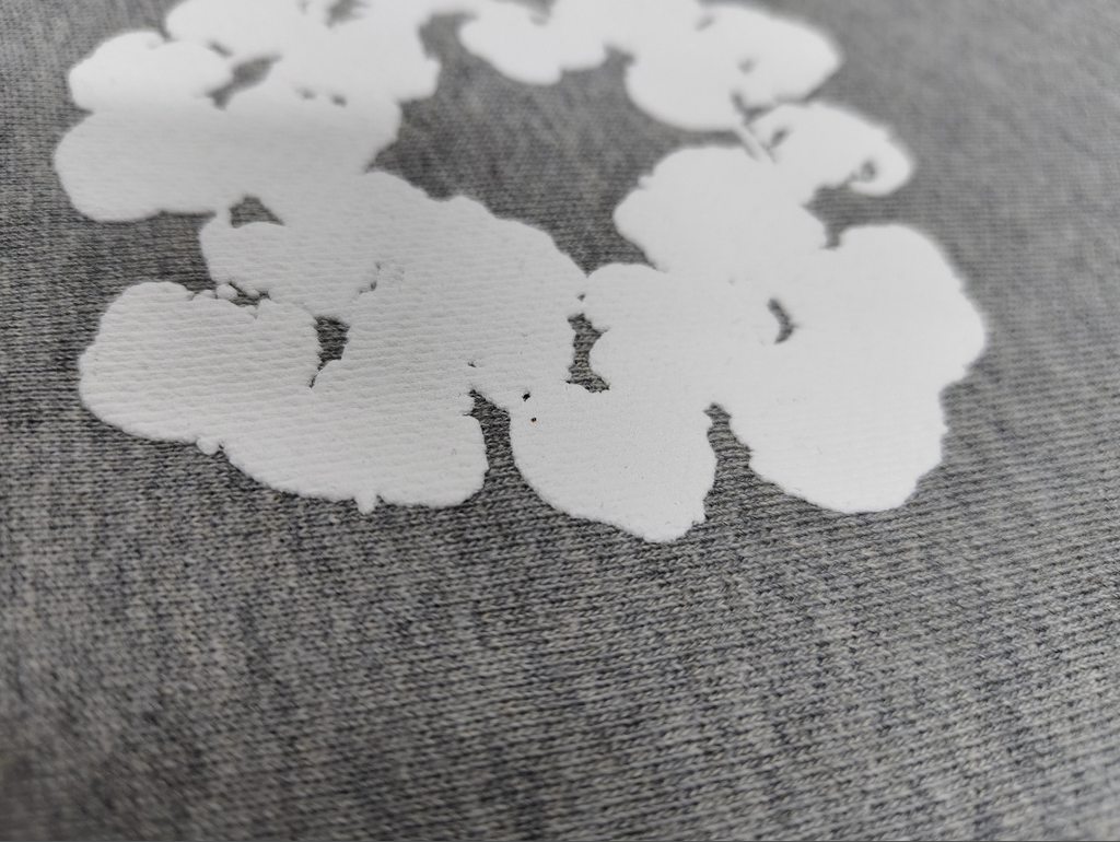 Grey / White Denim Tears Hoodie