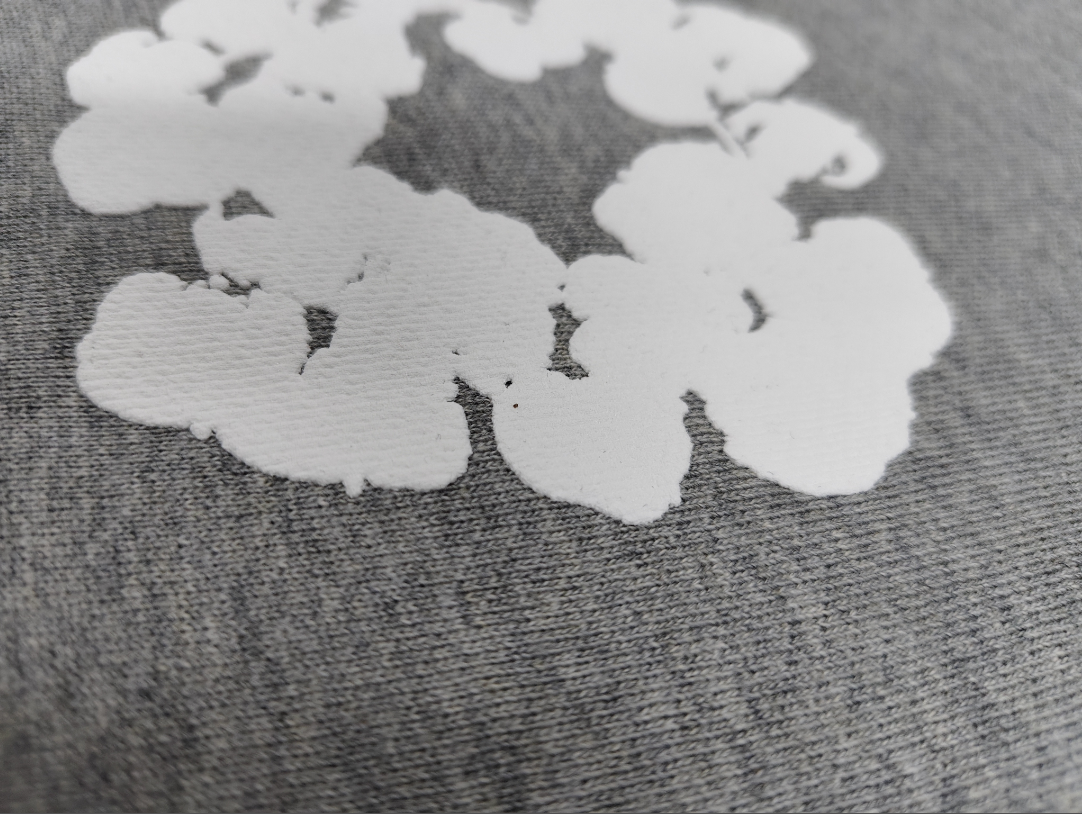 Grey / White Denim Tears Hoodie