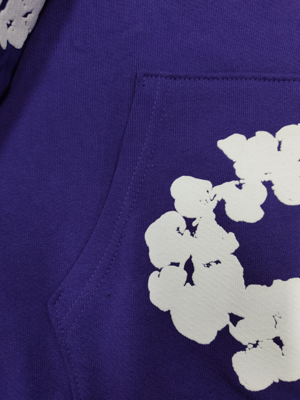 Purple / White Denim Tears Hoodie