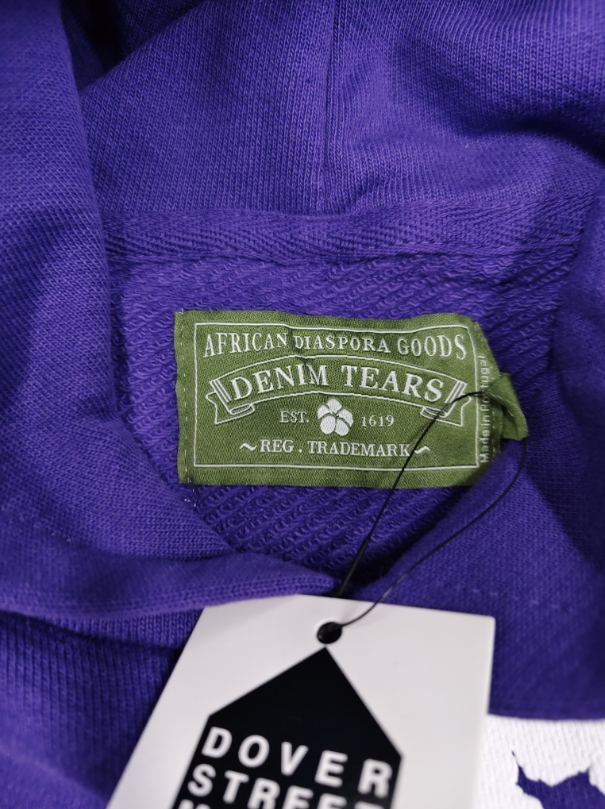 Purple / White Denim Tears Hoodie
