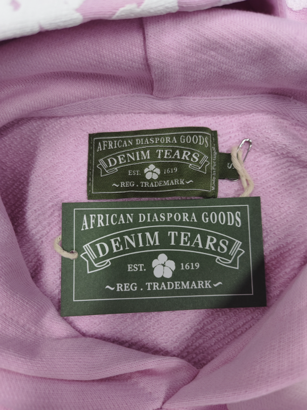 Light Pink / White Denim Tears Hoodie