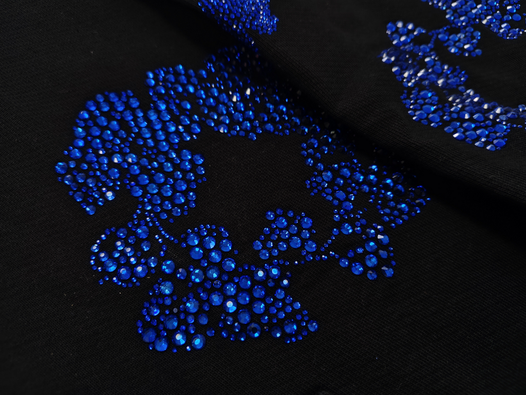 Black / Blue Denim Tears Hoodie