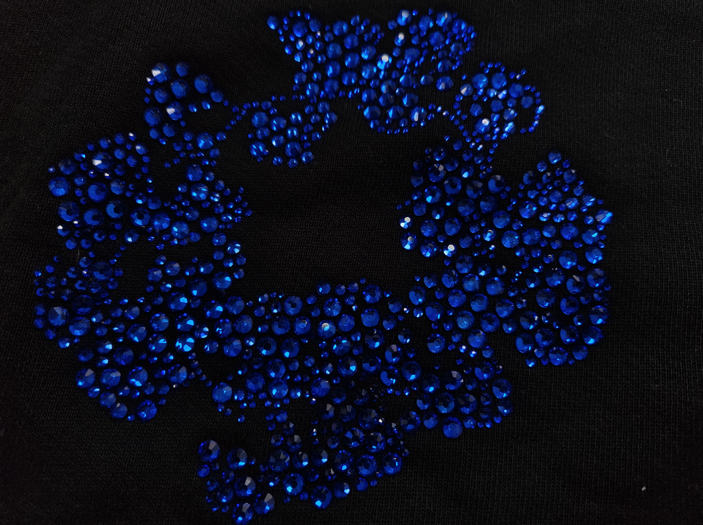 Black / Blue Denim Tears Hoodie