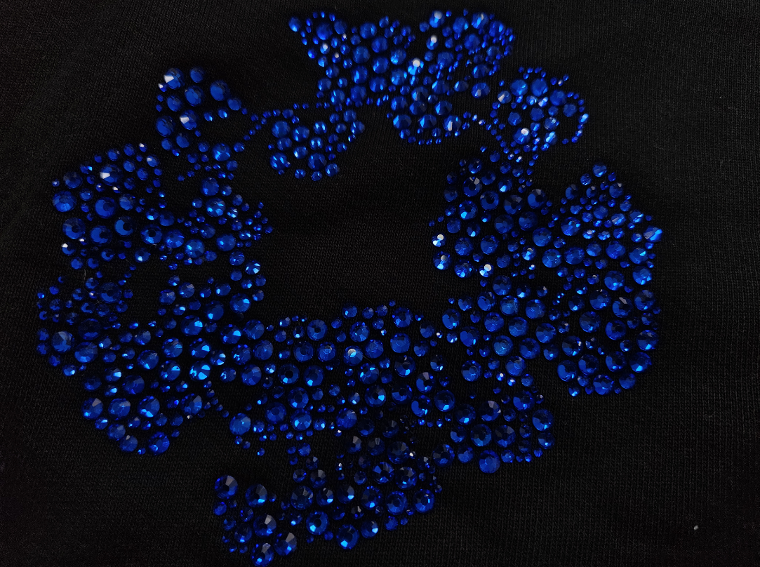 Black / Blue Denim Tears Hoodie