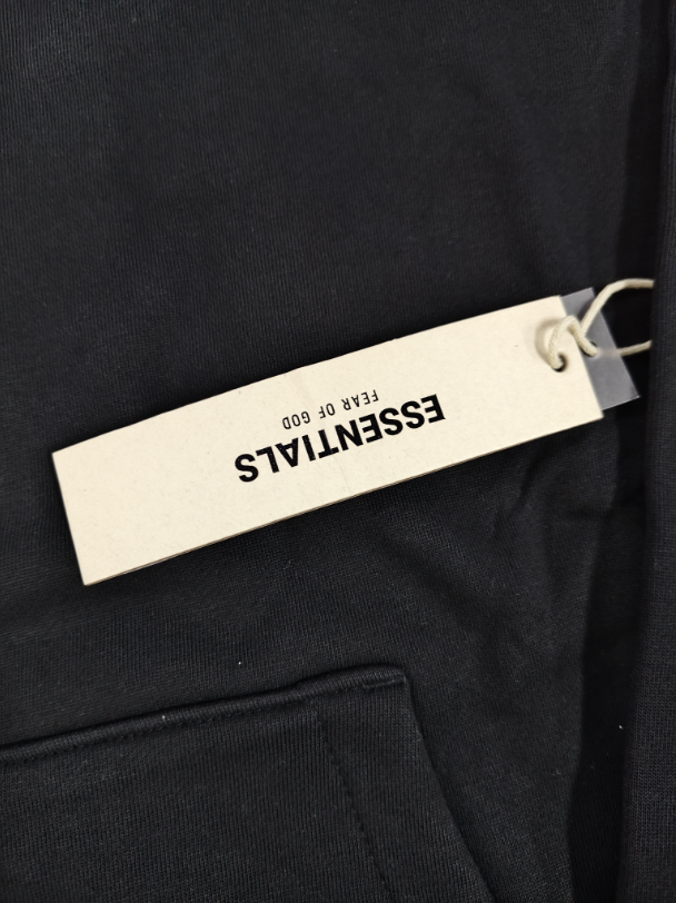 Black Essentials Hoodie