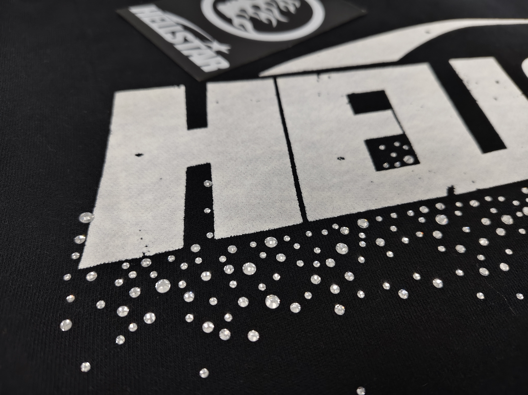 Black / White Crystal Hellstar Hoodie