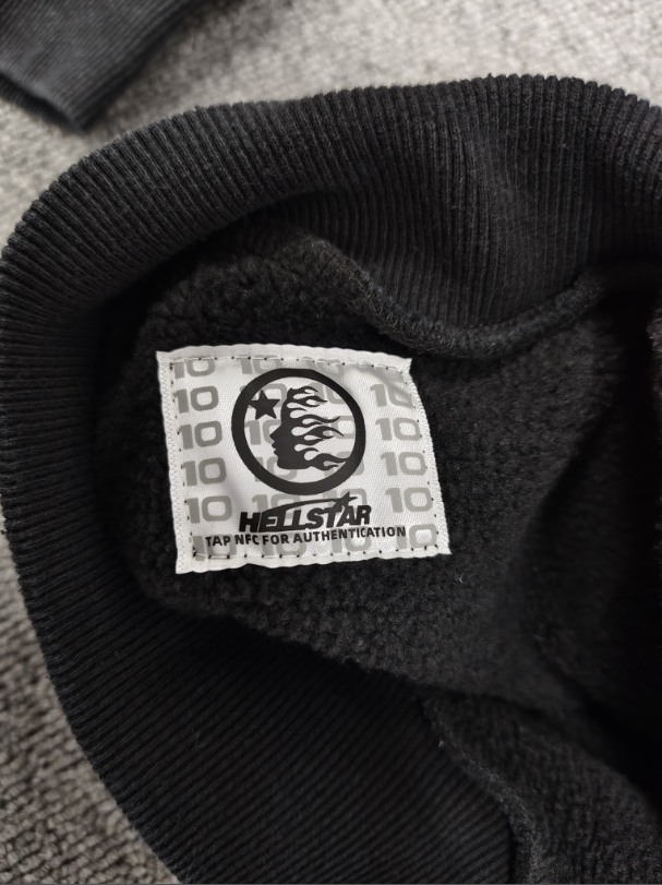 Black / White Crystal Hellstar Hoodie