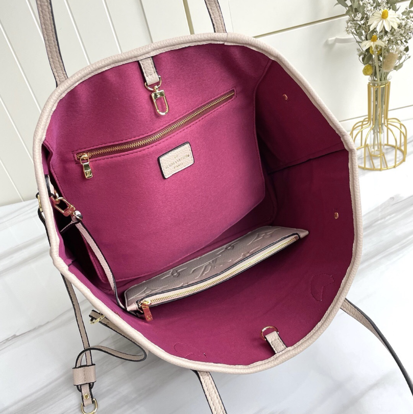 Tan Neverfull LV Purse